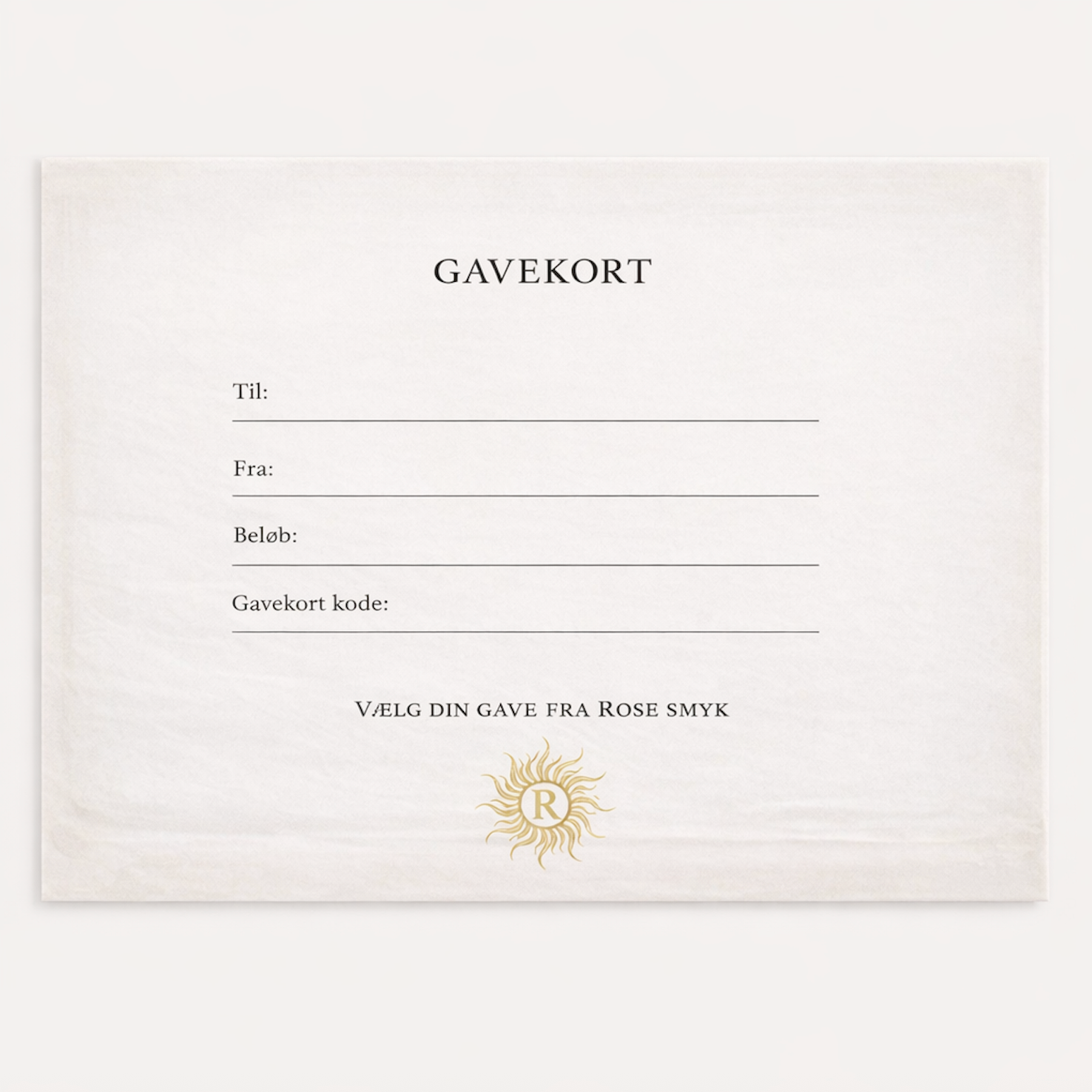 Gavekort